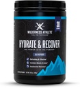 Wilderness Athlete - Hydrate & Recover Recover 124; Płynny proszek do nawodnienia Drink Electrolyte - Recover Faster with Bcaas - Hydrate Powder with 1000mg of Witamina C - 30 Serving Tub (Blue Malina)