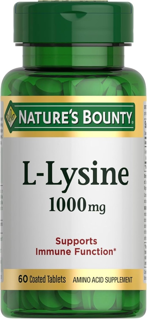 Nature 's Bounty L- Lysine, 1000mg, 60 tabletek