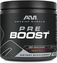 Amazing Muscle pre Boost OF 124; 30 Servings OF 124; 324 Grams OF 124; Pre- Workout Supplement OF 124; Fruit Punch Flavor OF 124; Made in USA