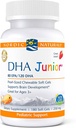 Nordic Naturals Pro DHA Junior, Truskawka - 180 Mini żele do żucia - 250 mg Omega- 3 z EPA & DHA - Rozwój mózgu i funkcje wizualne - Non-GMO - 45 Służenie