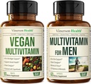 Wegańskie multiwitaminy dla wegańczyków i wegetarian & Kompletna multiwitamina dla mężczyzn
