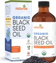 Organiczny olej z nasion czarny (Nigella Sativa, Cmin Seed), niemodyfikowany genetycznie na zimno, 8 oz Butelka szklana Źródło podstawowych tłuszczowych kwasów, Omega 3 6 9 "
