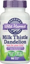 Oregon 's Wild Harvest Milk Thistle Dandelion - Wyciąg Standaryzowany do 80% Silymarins (90 kapsułki)