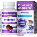 Probiotyki CHOICE dla dzieci - 7 różnych szczepów, Prebiotyki Organiczne, Witaminy i Minerały - Clinically Studied L. Rhamnosus - Immune & Digestive Support - No Sugar or Sztuczne barwniki - 60ct