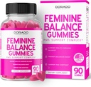 Równowaga żeńska dla kobiet Gummies & PMS Gummies (90 Count) - Naturalna równowaga żeńska dla kobiet - Skurcze, wzdęcia, huśtawki nastrojowe, gorące błyski - komponowane z żurawinem, Dong Quai & Chasteberry