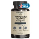 VINATURA Pao Pereira + PAU D 'Arco, Astragalus - 1300MG Serving, USA Made & Tested, Komórki macierzyste i wsparcie immunologiczne, 60 Kapsułki