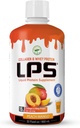 LPS Liquid Collagen & Whey Protein Supplement - Sugar-Free, Dye- Free, Non-GMO Drink - Zhydrolizowane Collagen & Whey Peptides Promotes Healthy Skin & Hair for Men & Women, Peach Mango, 32 fl oz