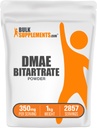 BulkSupplements.com DMAE Bitartrate Powder - Dimetyloaminoetanol Bitartrate, DMAE Supplement - Unflavored & Gluten Free, 350mg per Serving, 1kg (2,2 lbs) (Opakowanie 1)