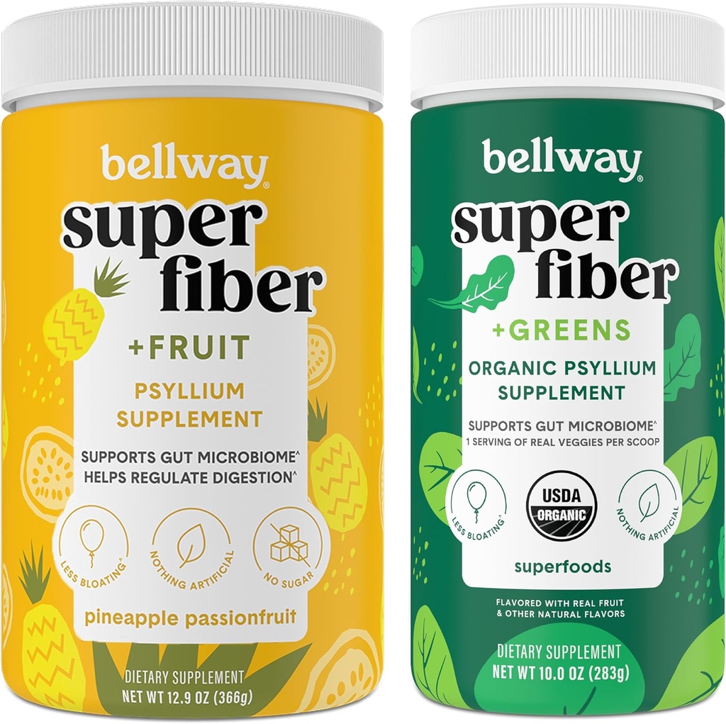 Bellway Super Fiber Proszek + Owoce, Ananas Passion Owoce Super Fiber + Zielone
