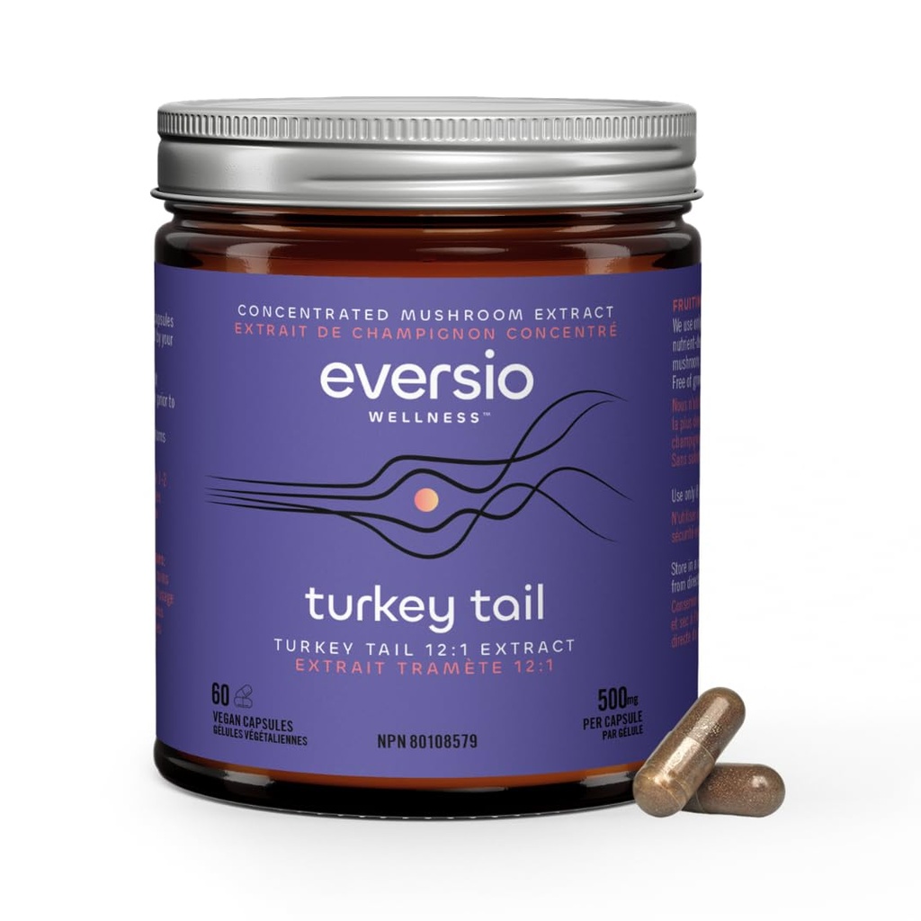 Defend Now Organic Turkey Tail Mushroom Supplement - 12: 1 Turkey Tail Extract in 60 Vegan kapsułki (500mg) - 45% Zweryfikowane Beta- D- Glucans!