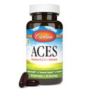 Carlson - ACE, Witaminy A, C, E + Selen, Zdrowie komórkowe i wsparcie immunologiczne, Przeciwutleniacz, 50 Softgels
