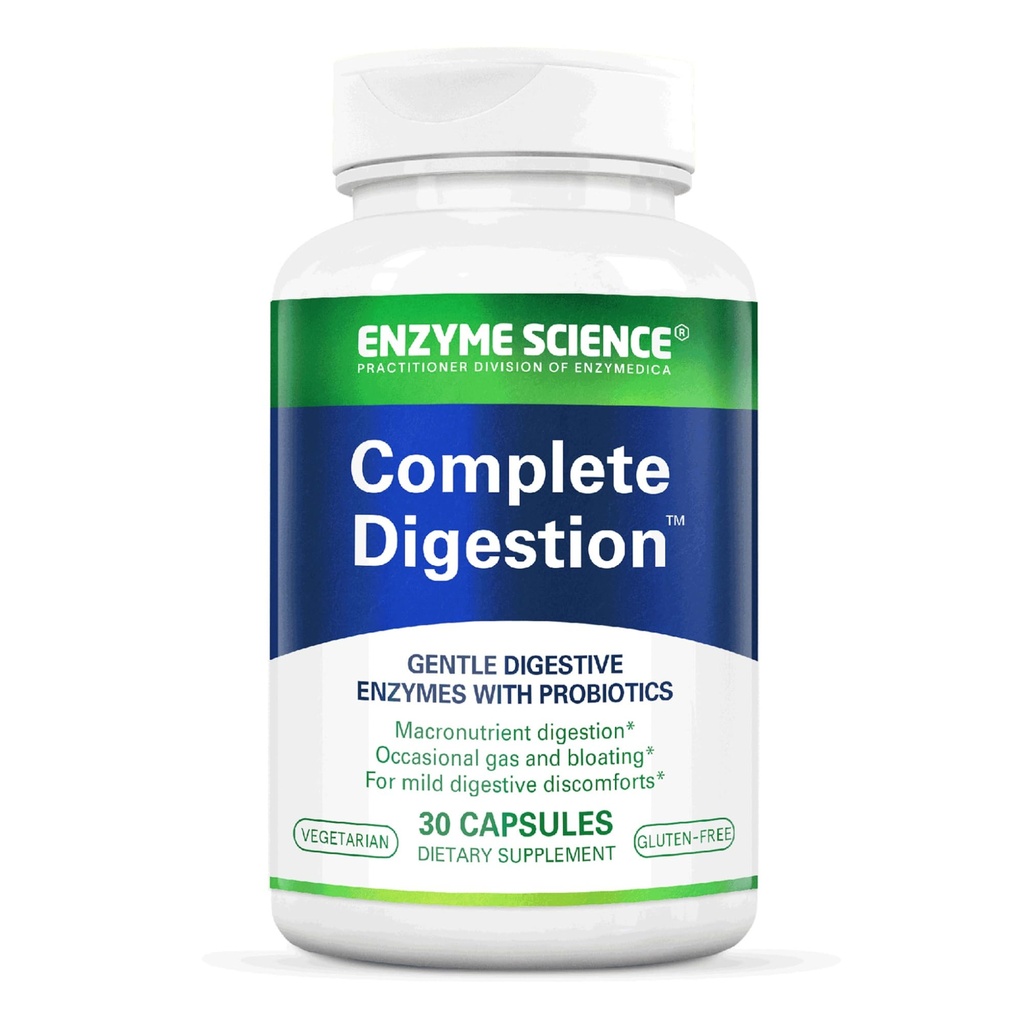 Enzym Science Kompletna trawienie - Enzimas digestivas y probioticos - 3- in1 Gut Health Support for Trawienie - Enzimas digestivas y probioticos - 30 kapsułki