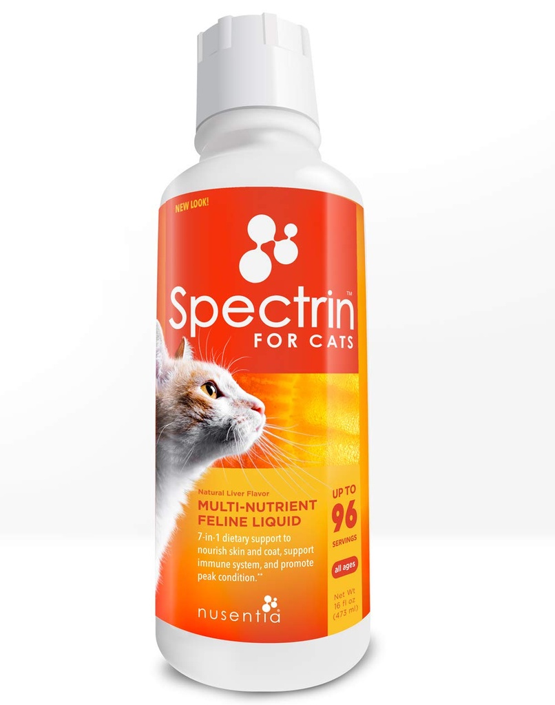 Kot Witaminy - Spectrin 16 OZ - Płynna witamina i suplement przeciwutleniający dla kotów - 96 dawek