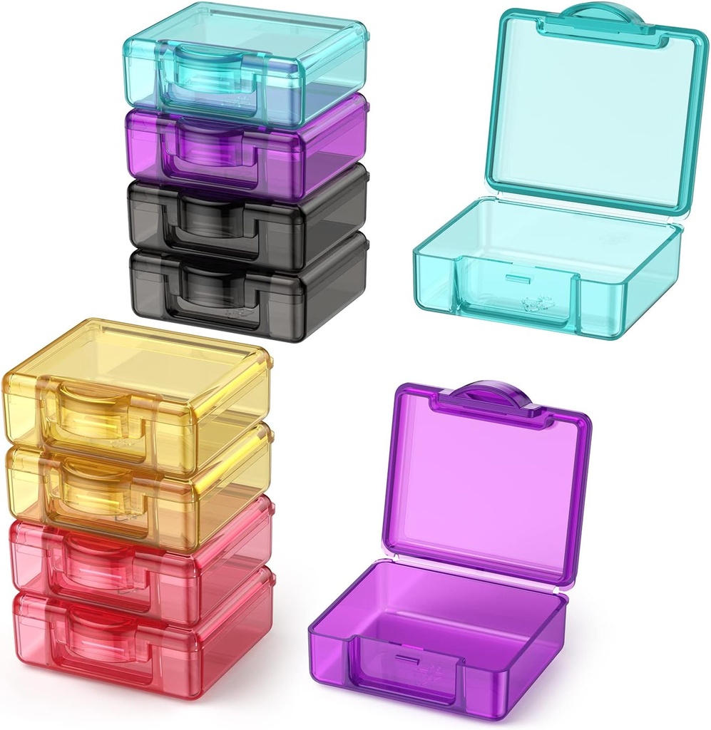 Cute Small Travel Pill Box, Urekt 10 szt Mini Pocket Pill Organizator Codzienne jednodniowe pojemniki na piwo Przenośny uchwyt medyczny do torebki Witamina Suplementy oleju rybnego