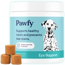 Pawify Eye Support Soft Chews 124; Prevent Tear Plains Attens 124; Support Eyesight Attent 124; Support Eye Health Attens 124; with Luthein, Krill Oil & Astaxanthin