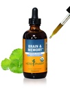 Herb Pharm Mózg i Pamięć Ciecz Herbal Formuła z Ginkgo dla pamięci i koncentracji, 4 Fl Oz