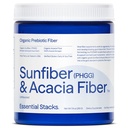 Esencjalne stosy organiczne włókno prebiotyczne (częściowo hydrolizowane Guar Guar Gum / PHGG) z Acacia Fiber Powder - Gluten Free, Non- GMO & Unflavored Soluble Fiber (7.4 oz)