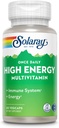 SOLARAY Raz dziennie wysokiej energii Multivitamin, Żelazo, System immunologiczny i wsparcie energii, Całość żywności i Herb Base Składniki, Mężczyźni i kobiety Multi Witamina, 60 Służenia, 60 VegCaps