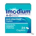 Imodium A- D Biegunka Relief Kapsułki z chlorowodorkiem loperamidu, Leki przeciwbiegunkowe, które pomagają kontrolować objawy Biegunki Ze względu na ostrą, Biegunka podróżnika, HSA / FSA Kwalifikowalne, 24