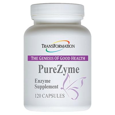 TRANSFORMACJA GENESIS DOBRZE ZDROWIA - Purezyme Wysokiej potencji suplement enzymatyczny proteiny, Zalecany lekarz - Zaawansowana formuła dla maksymalnych składników odżywczych trawienie & Gut zdrowia, 120 Kapsułki