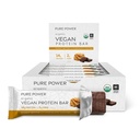 Dr. Mercola Pure Power Peanut Butter Protein Bary, 12 Servings, non GMO, Soy Free, Gluten Free, Wegan Protein Bars