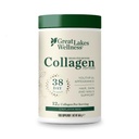 Wielkie Jeziora Żelatyna, Hydrolizat Collagen, Pasture- Raised Grass- Fed, Nie GMO (4 Puszki 16 uncji)