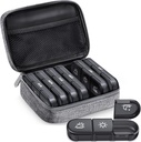 ZIKEE duży cotygodniowy pill case organizator 3 razy dziennie, Przenośne światło dowód Canvas worek pióro Box 7 Dzień, aby chronić swoją prywatność i sklep medykacji, Witamina, Olej rybny, Suplement (Grey)