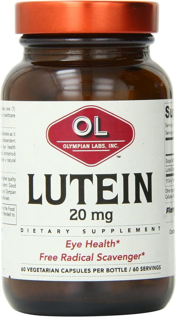 Olympian Lab Lutein Natural Carotenoid Kapsułki, 60 Hrabia