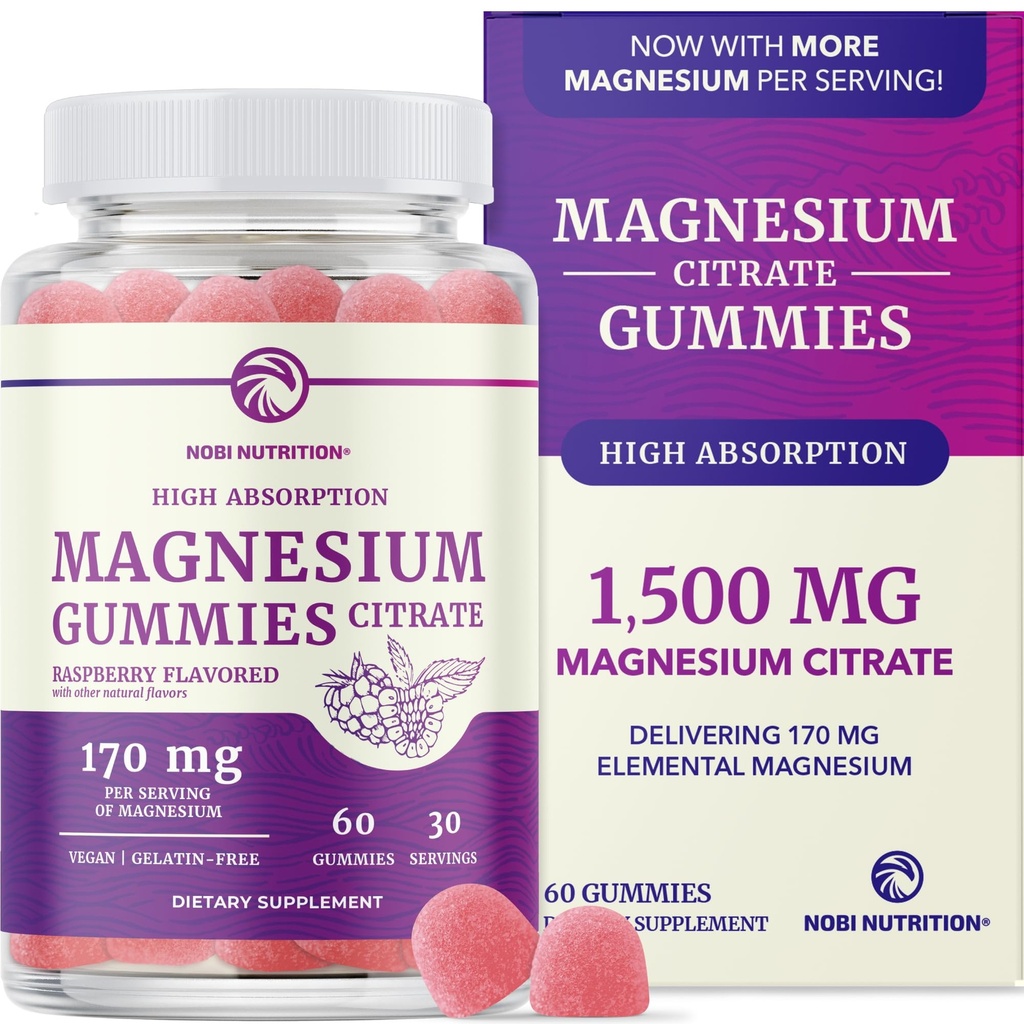Magnezu Cytrate Gummei Yellow 124; Dodatkowa siła dla uspokojenia, relaksacji i trawienia 124; Wysoka absorpcja Gummei magnezu dla dorosłych 124; Wegan, Non-GMO Yellow 124; Malina Flavor Mag Gummy Yellow 124; 60 Ct, 1 Miesiąc Dostawy