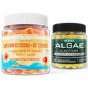 NEWISS D3 5000IU K2 Gummies + Marine Algae Wapnia Gummies Bundle