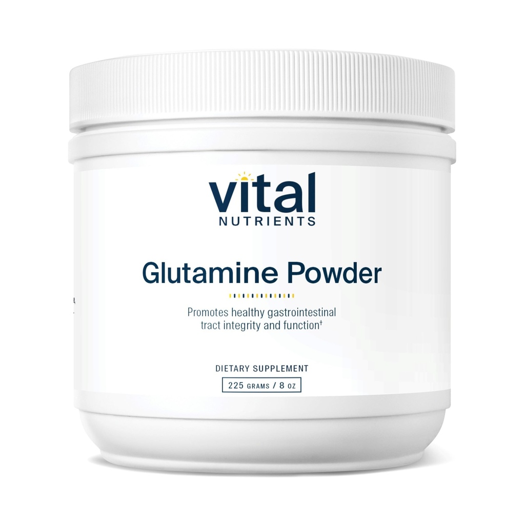 Vital Nutrigents Glutamina Proszek - Zdrowa czynność trakcji żołądkowo- jelitowej - Gluten, Dairy, Soy Free - Non-GMO - 225g / 8 oz L- Glutamina Proszek