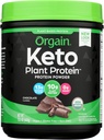 Orgain Organic Keto Vegan Protein Powder, Czekolada - 10 g Białko na bazie roślin, 0g Cukier *, Awokado & Olej kokosowy, Gluten Free, No Dairy, Laktoza lub Soy Ingredients, Dla Smoothies & Shakes, 0.97lb
