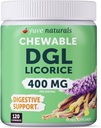 Przeżuwający Ultra- Pure DGL Licorice Tablets 4000 mg - Stomach, Gut & Eastinal Relief - Natural Acid Restruct Formula - 10: 1 Deglicyrrhizined Licorice Root Extract - 120 Chewables
