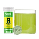 8Zielone tabletki Supergreens 124; Super Zielone tabletki w proszku Superfood Tablet, Metabolizm Immunitet & Focus, Codziennie Zielone tabletki effervescent, Organic: Aloe Vera, Spirulina, Chlorella, Limy Lemon, 10 Służenia