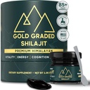 Shilajit Resin Resin 124; 500mg High Potency, Shilajit Pure Himalayan Organic, 85 + Ślad minerałów i kwasu Fulvic 124; Shilajit for Energy & Immune Support Agregates 124; Gold Grade Shilajit, Shilajit for Men & Women