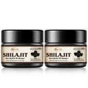 Shilajit Pure Himalayan Organic Shilajit Resin - 600mg Maximum Potency Natural Organic Shilajit Resin z 85 + Ślad minerałów i kwasu Fulvic dla energii, Wsparcie immunologiczne, 30 Grams (2 Pack)