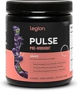 LEGION - All Natural Nitric Oxide Precuting Drink to Boost Energy, Creature Free, Natural Sweetened, Beta Alanine, Citruline, Alpha GPC (Grape)