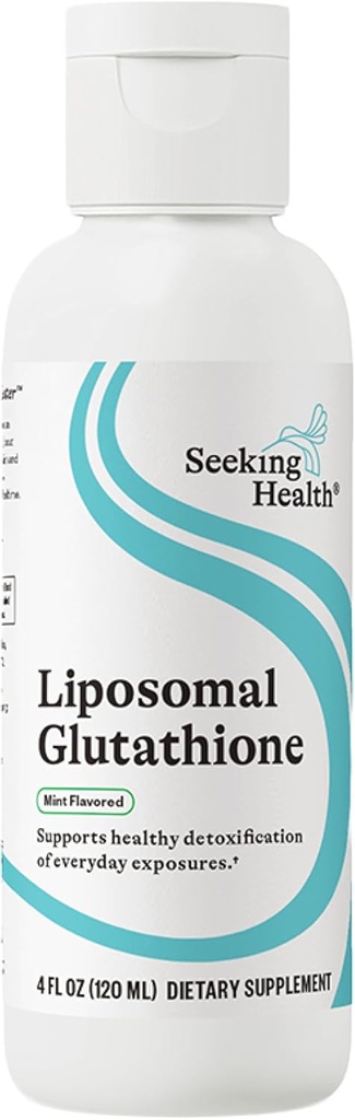 Poszukiwanie zdrowia Optymalne Liposomalne Glutation 124; Zapewnia 500 mg zmniejszonego Glutationu na Serving (Mint, 4 oz)