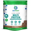 BioTrust Low Carb Protein Powder - Pyszny serwatka i kazeina Mieszanka z Grass- fed Hormon Darmowe krowy - Nie GMO, Gluten Free (Czekolada)