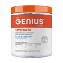 The Genius Brand Genius Hydrate - Suplement Electrolyte do codziennej nawodnienia - Woda kokosowa - Bez cukru - 8 Minerały zasadnicze i składniki odżywcze - Non-GMO - Błękitna Malina - 50 Służenie