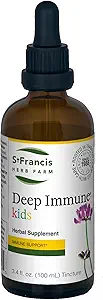 St. Francis Herbal - głębokie nalewka immunologiczna dla dzieci 100 ml - Naturalne wsparcie immunologiczne Booster - Wegetarianin - Zioła organiczne