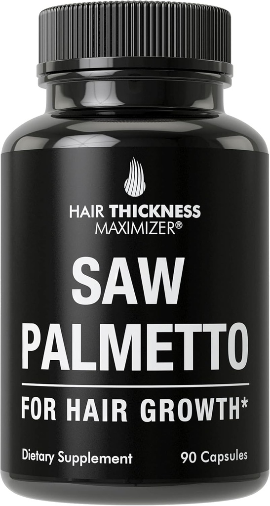 Widziałem Palmetto dla Włosów i Kobiet. Saw Palmetto Pomocnictwo do wsparcia siły włosów & Grubość. Kapsułki niezawierające GMO i glutenu