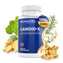 BioMatrix Candid- X Gut Cleanse with Berberine, Oregano, Sodu Caprilate, Rumianek, Ginger, PAU D 'arco, Suplement diety dla mężczyzn i kobiet 124; 90 Kapsułki