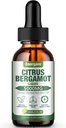 1 Opakowanie 5000MG Citrus Bergamot Liquid Drops Supplement for High Cholesterol- Soursop, Red Yeast Rice, Olive British - All- Natural, Health Support, Heart Health & Antioksydant, 2 Fl Oz