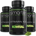 (3 opakowania) Inteligentniejsza witamina K2 MK7 100mcg, Made with K2VITAL and Kale, 180 Liquid Softgels