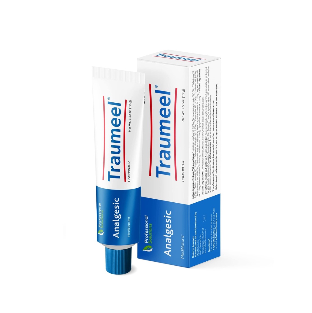 MediNatura Traumeel Ointment Topical Pain Relief for Muscle Back Injury or Ćwiczenia związane z bólem i bolesnością Arnica + 13 Aktywne składniki - Made in Germany - 3.53 oz