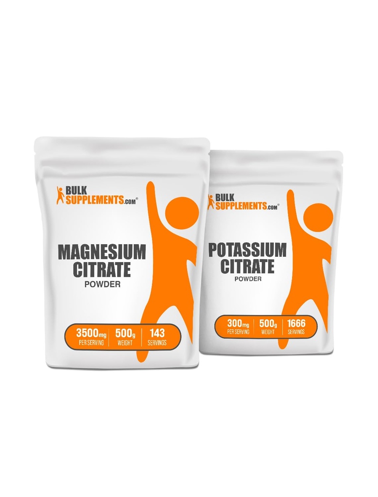 Cytrynian magnezu 500g + Cytrynian potasu 500g Bundle
