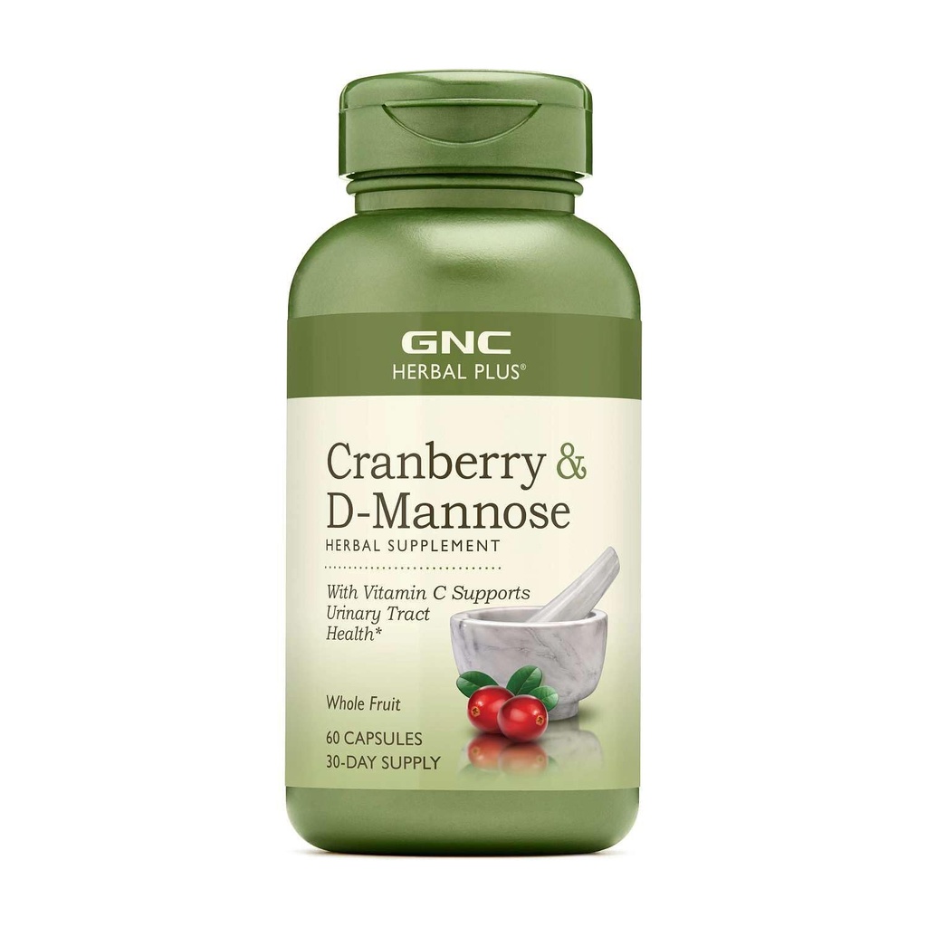 GNC Herbal Plus Cranberry D- Mannose, 60 kapsułek