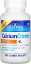 21. Century Petyty Wapnia Citrate + D3 Tabletki powlekane - 200 Tabletki, Opakowanie po 4