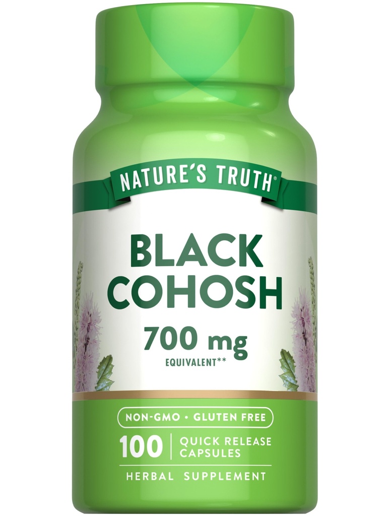 Natural 's Truth Black Cohosh XI124; 100 Capsules XI124; Root Extract XI124; Non- GMO & Gluten